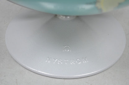 Vintage Nystrom 16" Large Sculptural Relief Classroom Double Axis World Globe