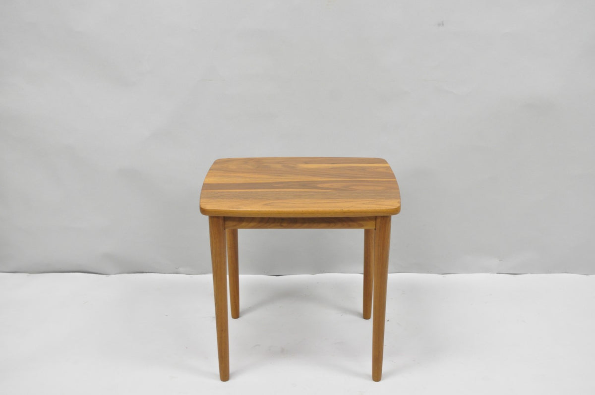Contemporary Mid Century Danish Modern Style Small Teak Drinks Side Table