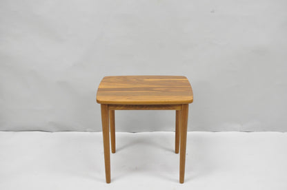 Contemporary Mid Century Danish Modern Style Small Teak Drinks Side Table