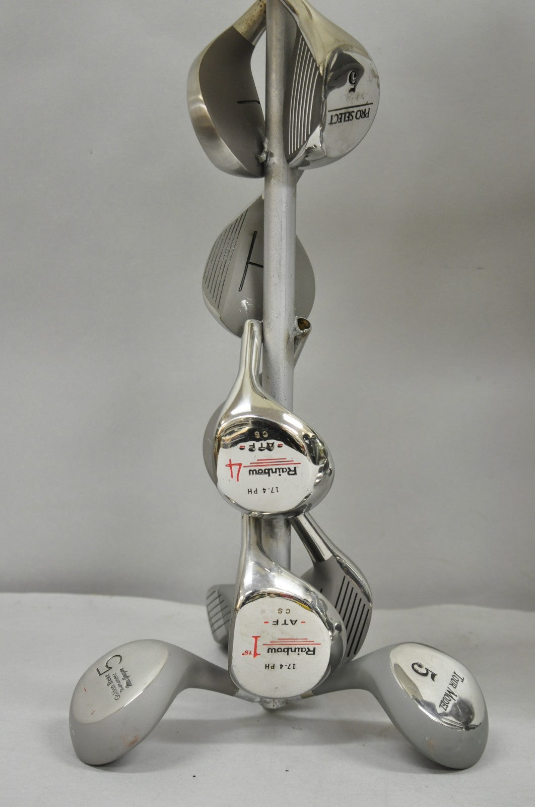 Decorative Modern Real Golf Club Mancave Game Room Table Lamps - a Pair