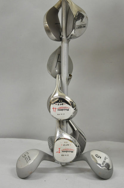 Decorative Modern Real Golf Club Mancave Game Room Table Lamps - a Pair