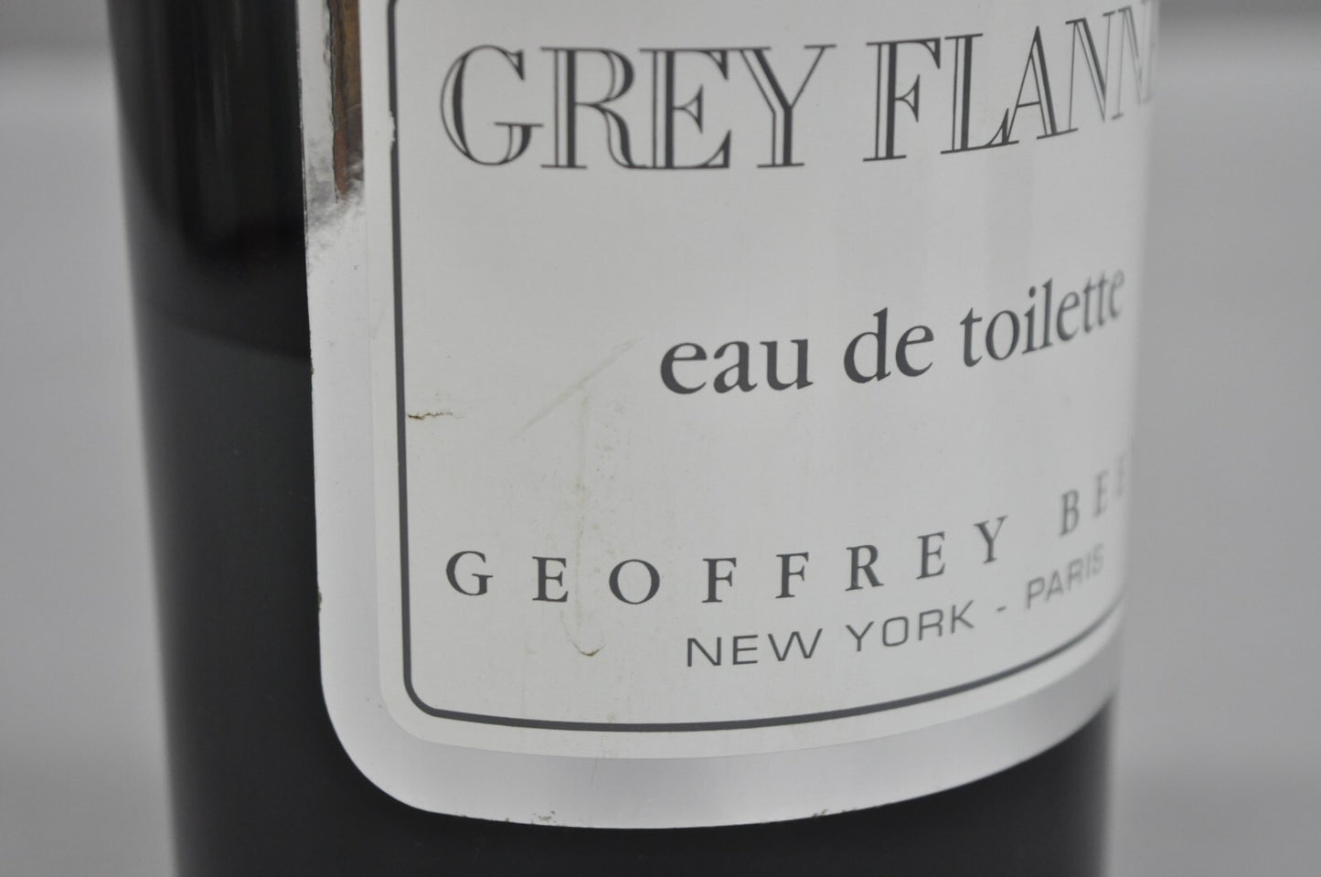 Large 9" Glass Dummy Bottle Geoffrey Beene Grey Flannel Perfume Store Display