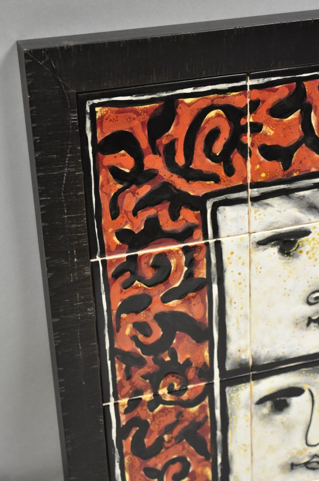 Modern Pablo Picasso Style Ceramic Tile Wall Art Set, Victor Alves 2009 - 3 Pcs
