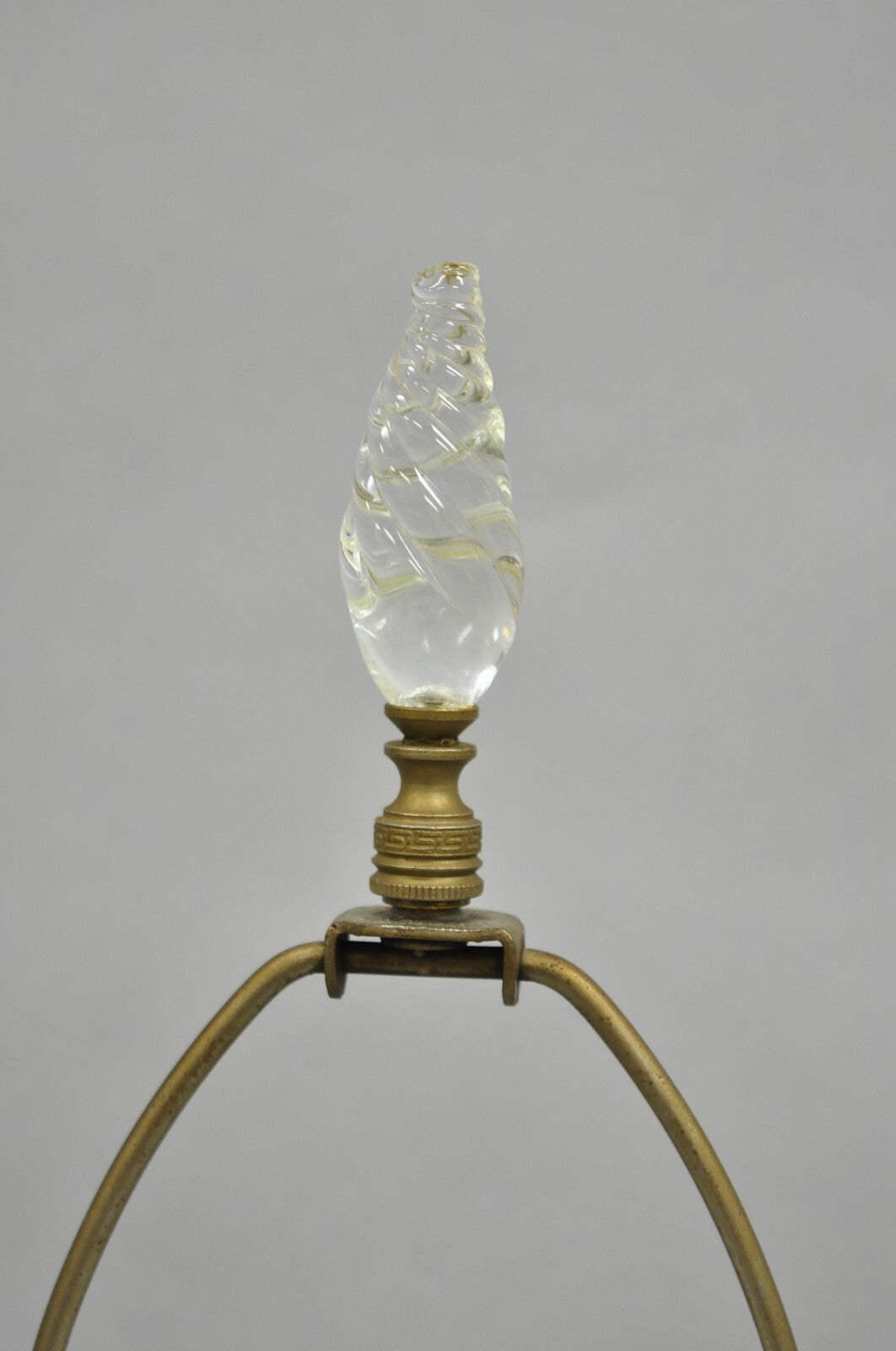 Antique Victorian Cut Glass Silver Plated Small Boudoir Vanity Table Lamp