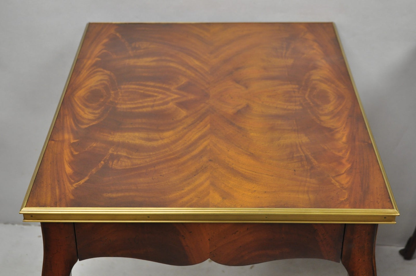 Ralph Lauren Noble Estate French Louis XV Mahogany One Drawer End Table - a Pair