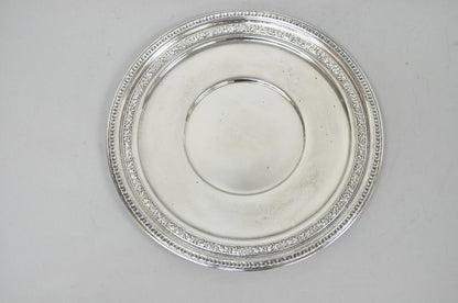 Vintage Reed & Barton 1241 Round Victorian Silver Plated Serving Platter Tray