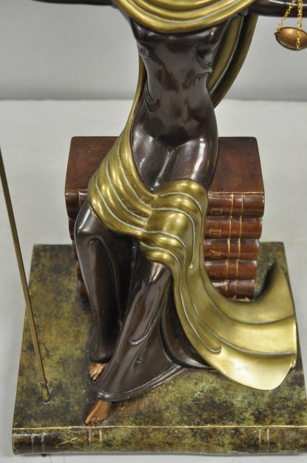 Erte (Romain De Tirtoff) "Justice" Limited 9/500 Bronze Goddess Sculpture 1984