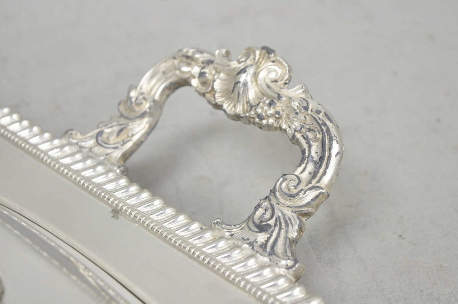 Vintage Victorian Silver Plated Meat Serving Platter Tray w/ Covered Dishes