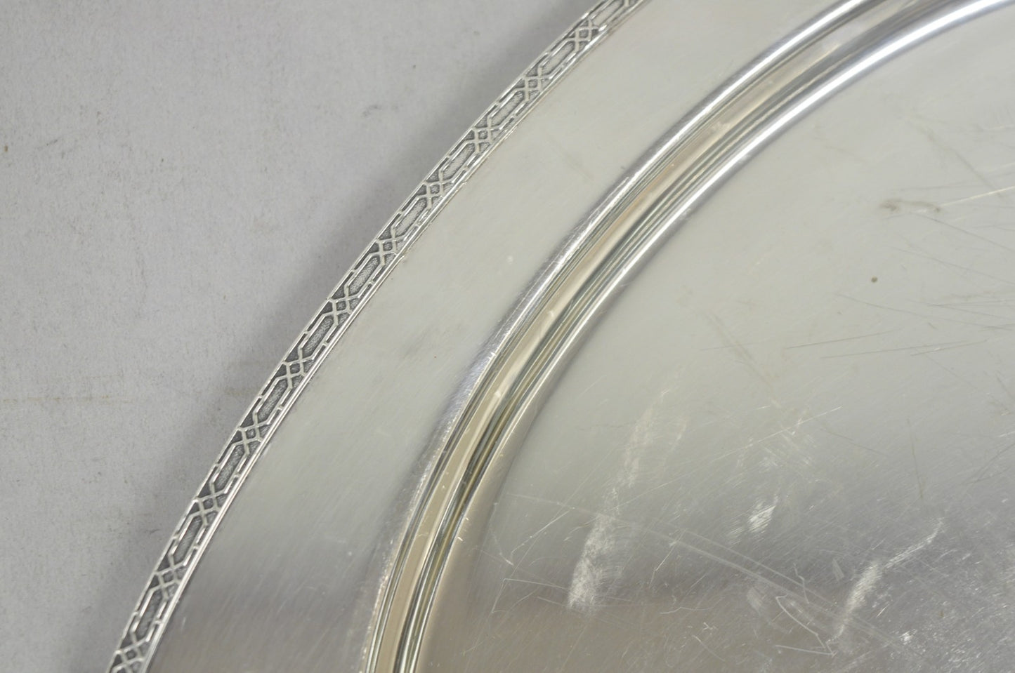 Vintage Victorian Benedict Hammer Craft 302 Silver Plated Harvest Serving Tray