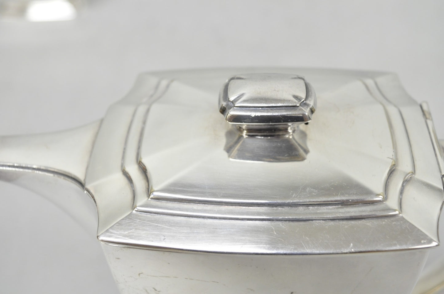 Antique 1847 Rogers Bros "Legacy" Art Deco Silver Plated Tea Set - 3 Pc Set