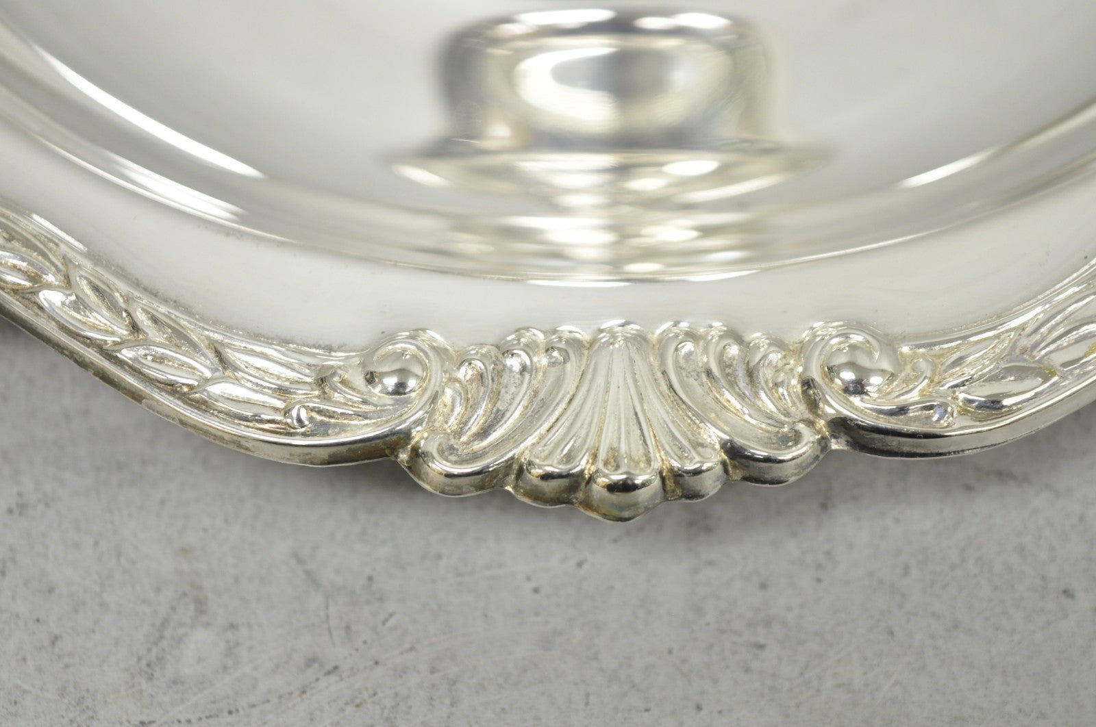 Vintage Sheridan Victorian Silver Plated Shrimp Cocktail Serving Platter Tray