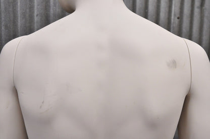 Male Fiberglass White Matte Finish Full Body Display Mannequin by Almax (A)