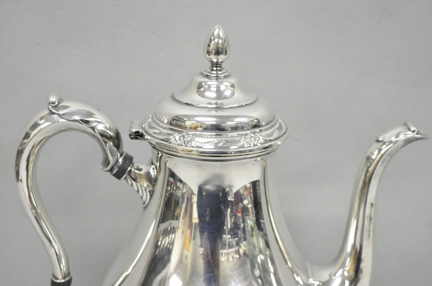 Vintage Rogers Bros. "Remembrance" Silver Plated Victorian Coffee Pot Teapot