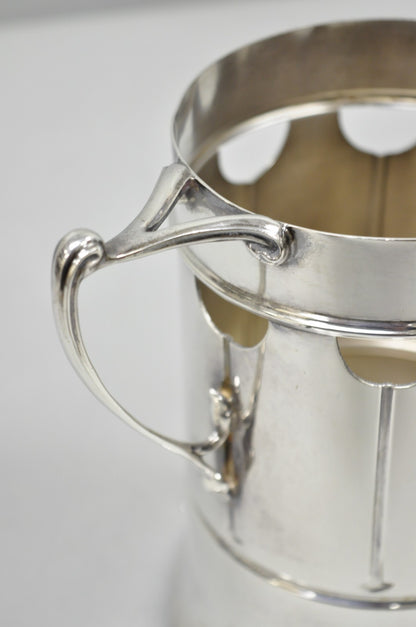 Roberts and Belk Art Nouveau Silver Plated Champagne Chiller Wine Bottle Coaster