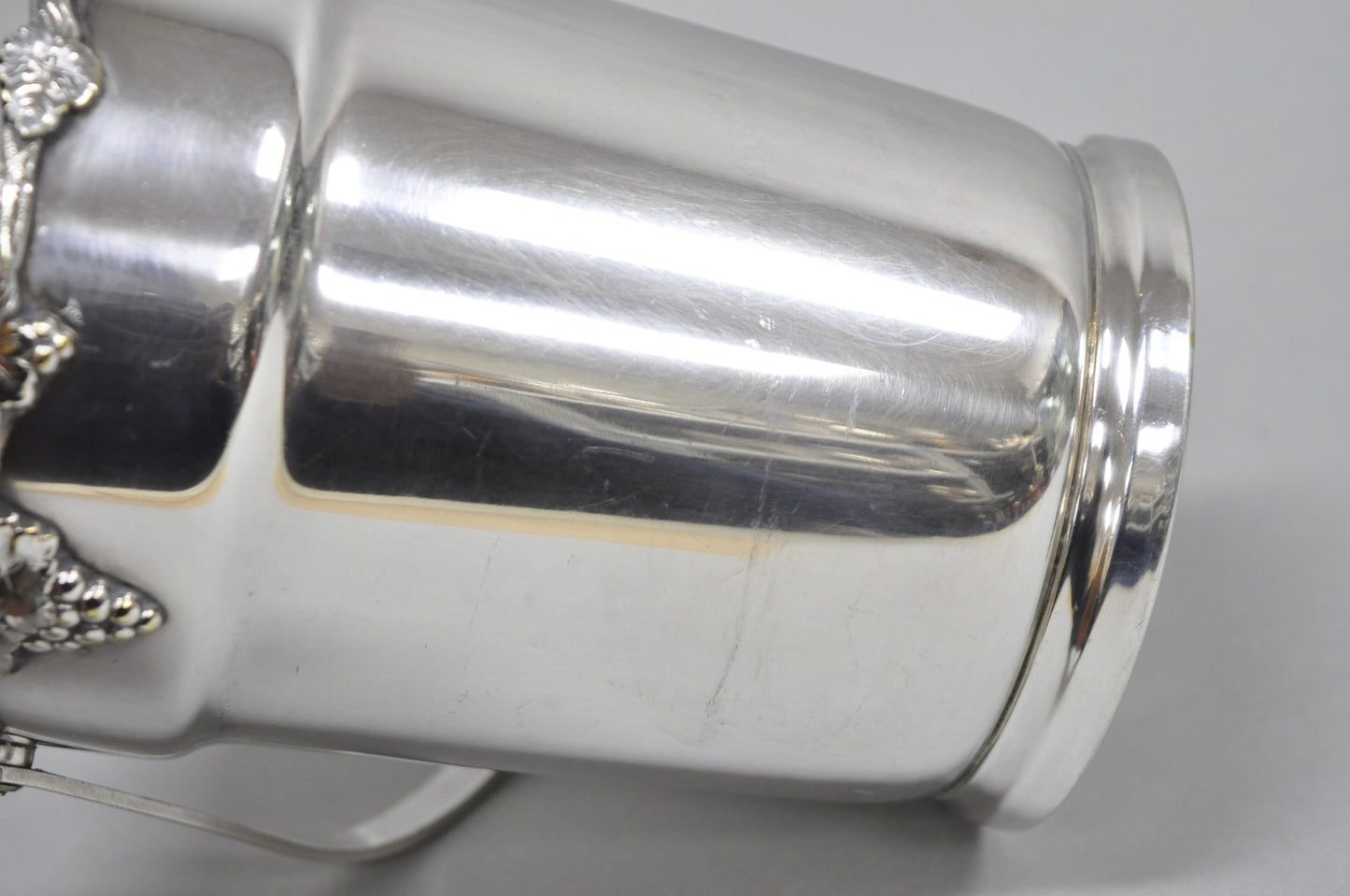 Vintage Victorian Prata 90 Silver Plated Small Bar Champagne Ice Bucket w Handle