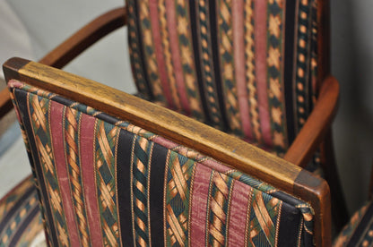 Vintage Mid Century Modern Walnut Dining Room Chairs by Dillingham - Set of 6