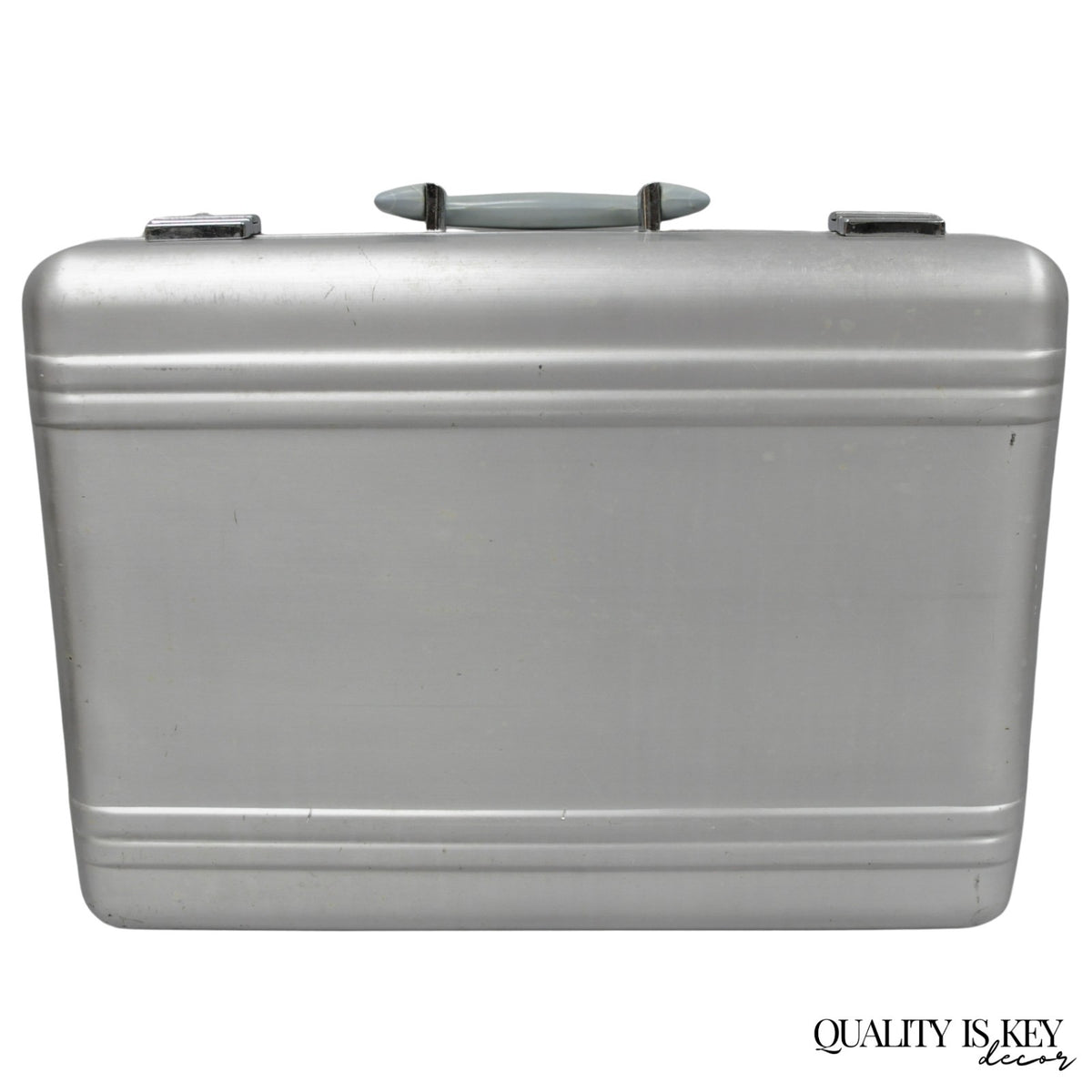 Vintage Art Deco Tokyo Japan Aluminum Hard Shell Suitcase Briefcase