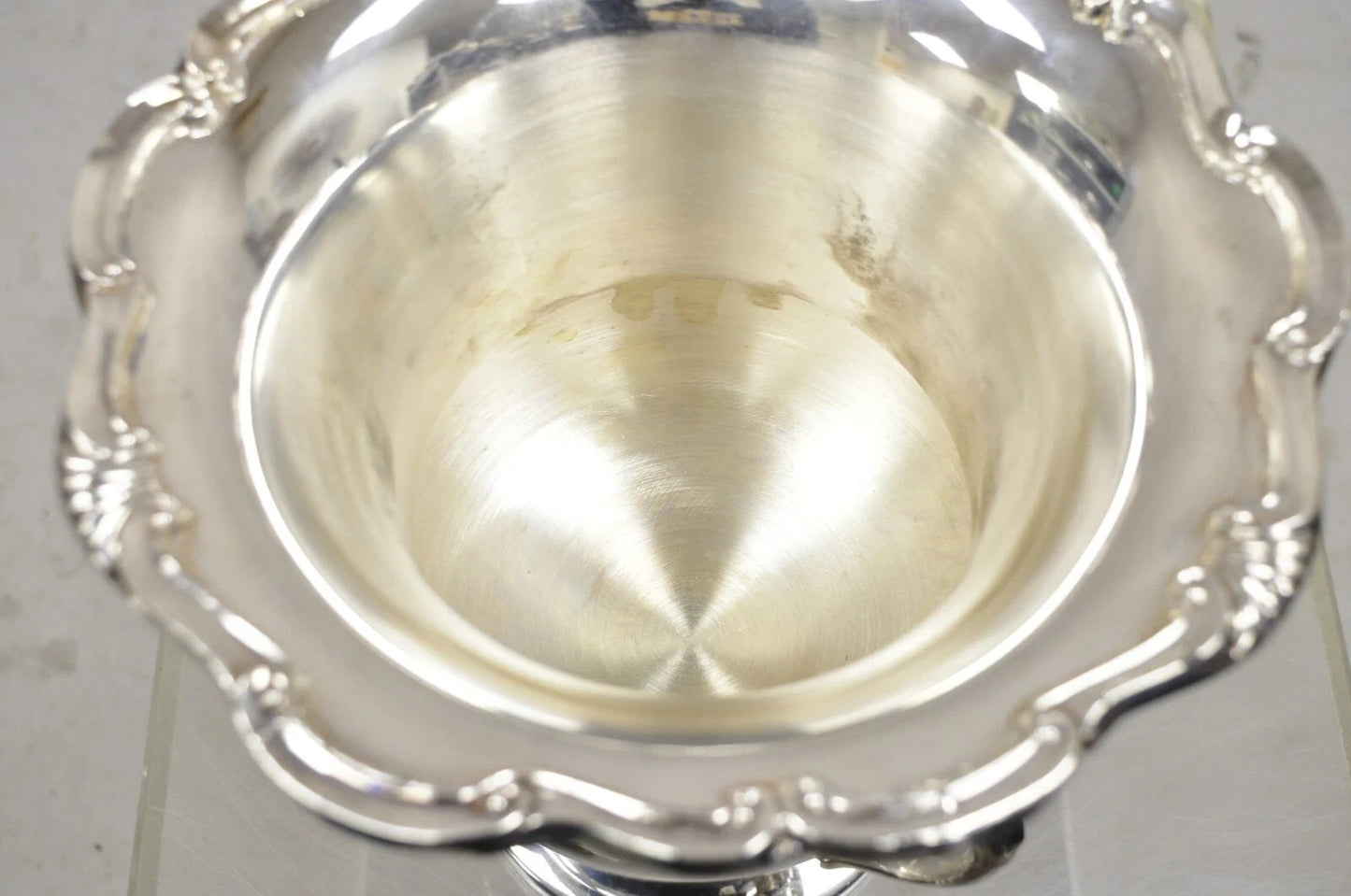 Vintage NJPHA 1988 Champion Silver Plate Trophy Cup Champagne Chiller Ice Bucket