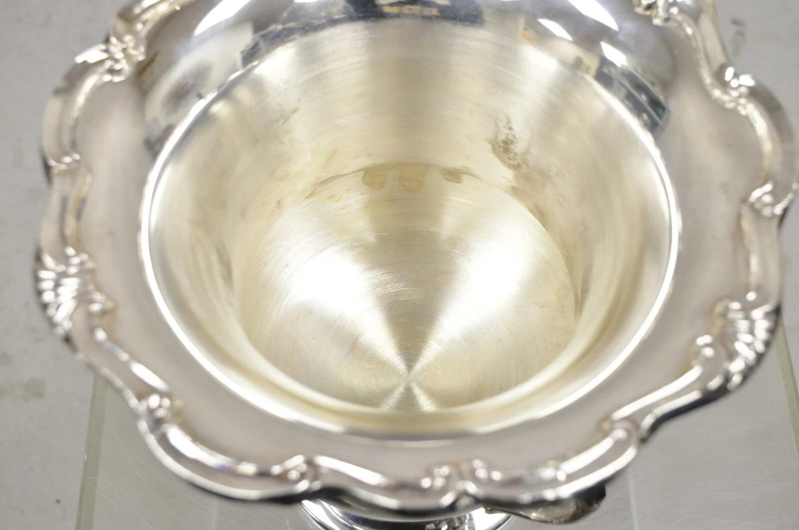Vintage NJPHA 1988 Champion Silver Plate Trophy Cup Champagne Chiller Ice Bucket