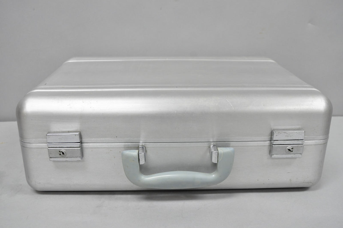 Vintage Art Deco Tokyo Japan Aluminum Hard Shell Suitcase Briefcase