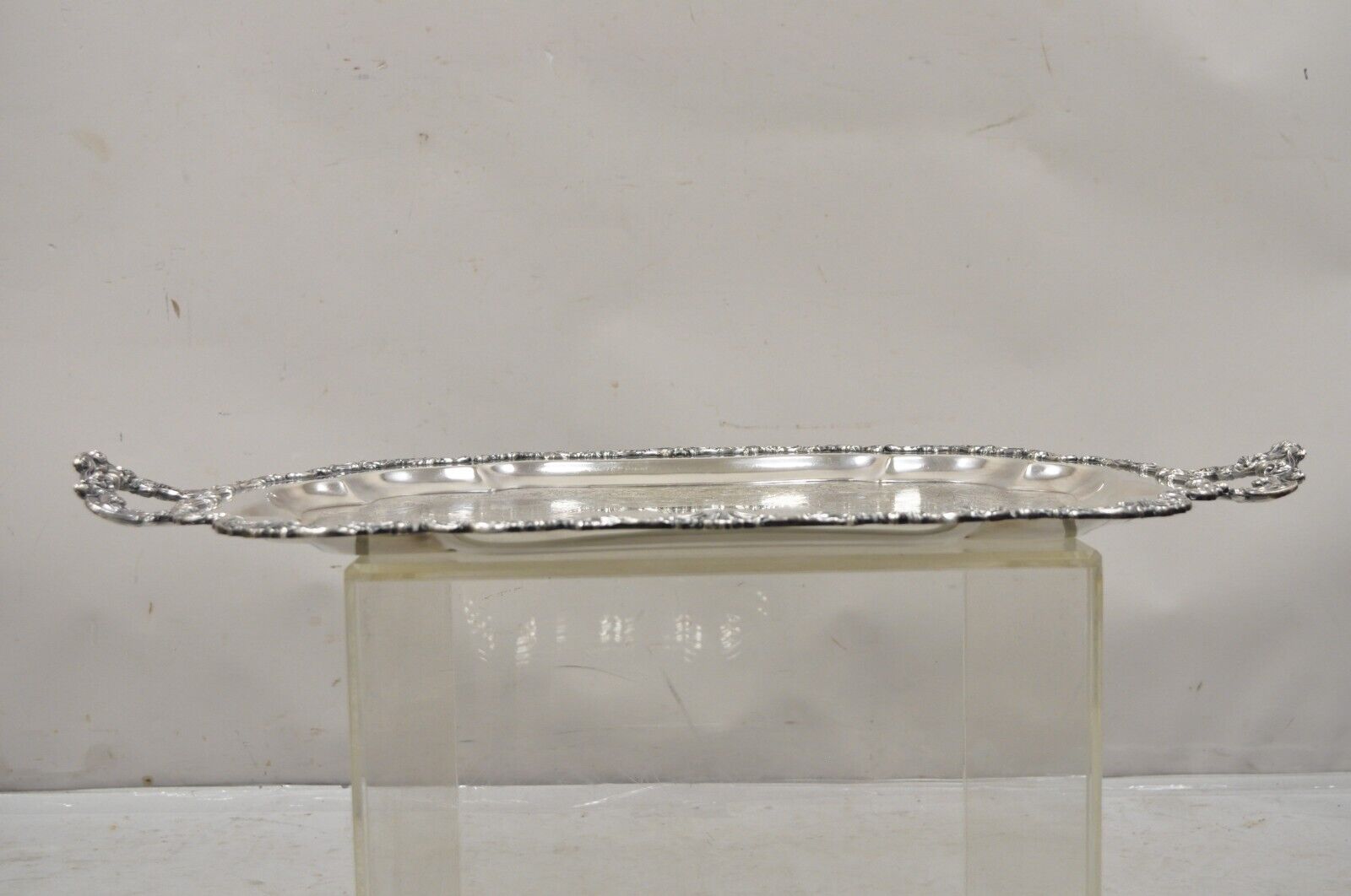 Antique Community Ascot Sheffield Large Victorian Style Platter Tray