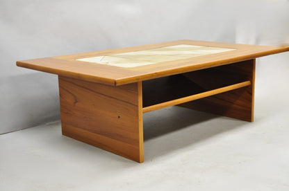 Vintage Gangso Mobler Mid Century Danish Modern Teak Tile Top Coffee Table