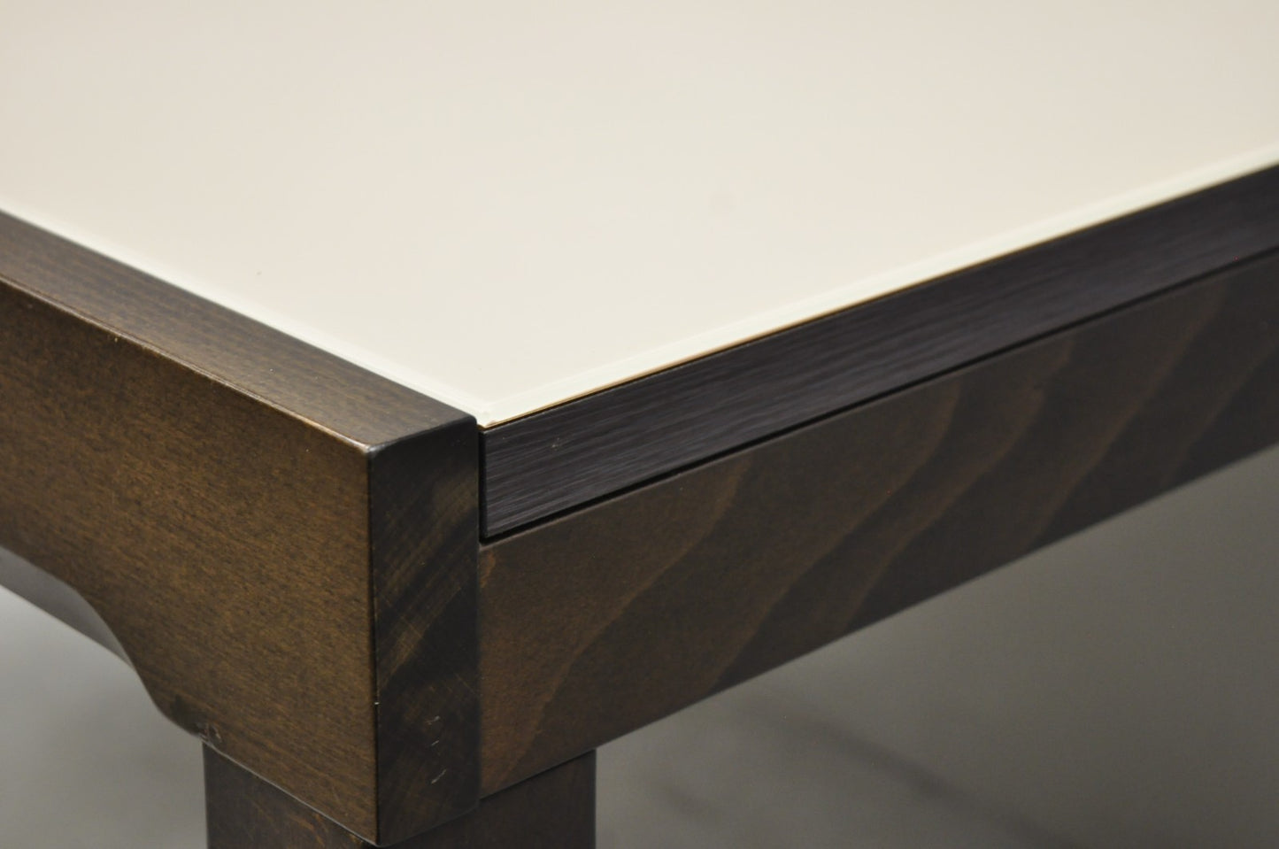 Calligaris S.p.A Italian Modern Extendable Glass Top Dining Table w/ Hidden Leaf