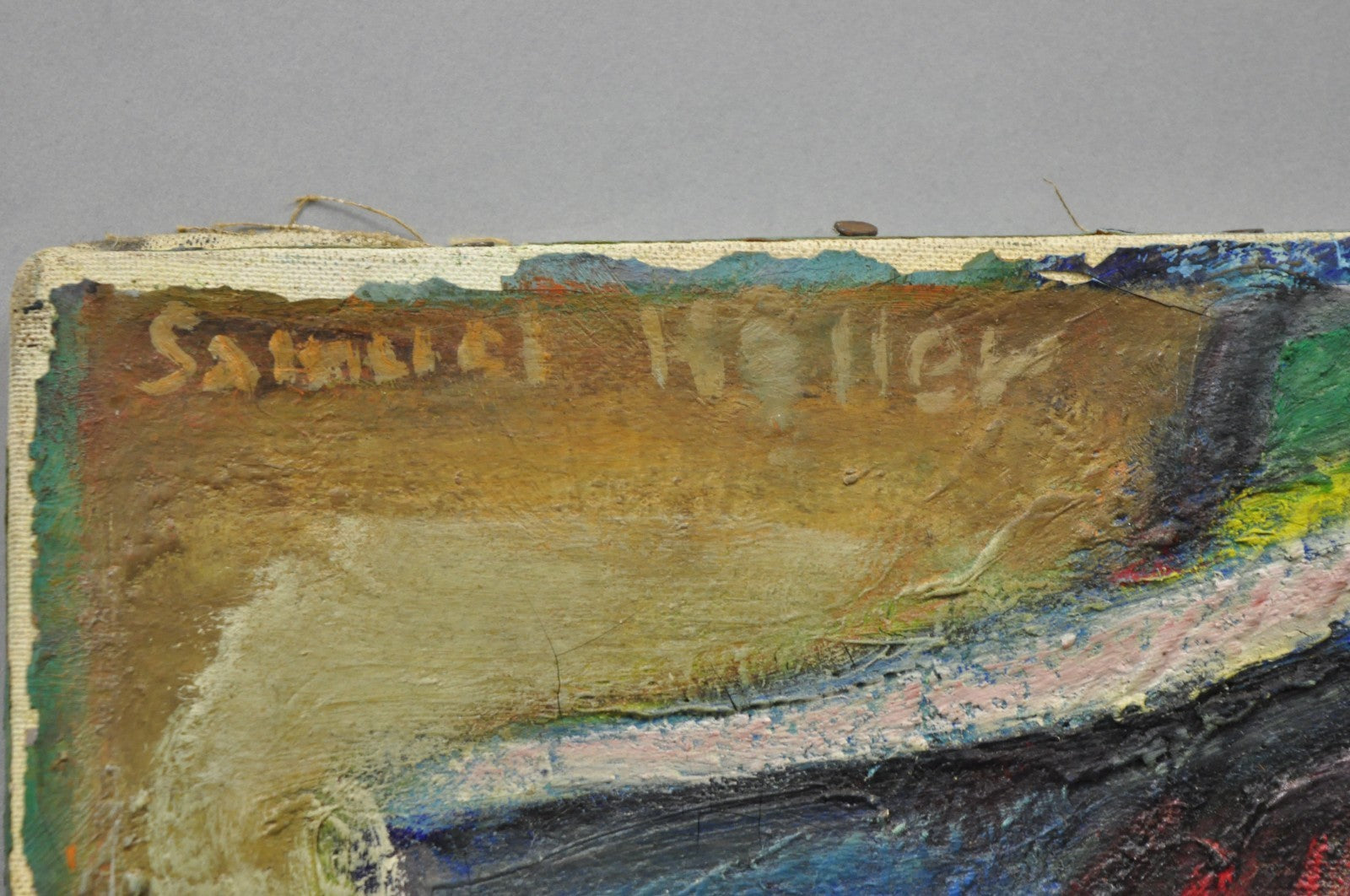 Vintage Samuel Heller "Woman w/ Red Hair" Oil on Canvas Portrait Painting Signed