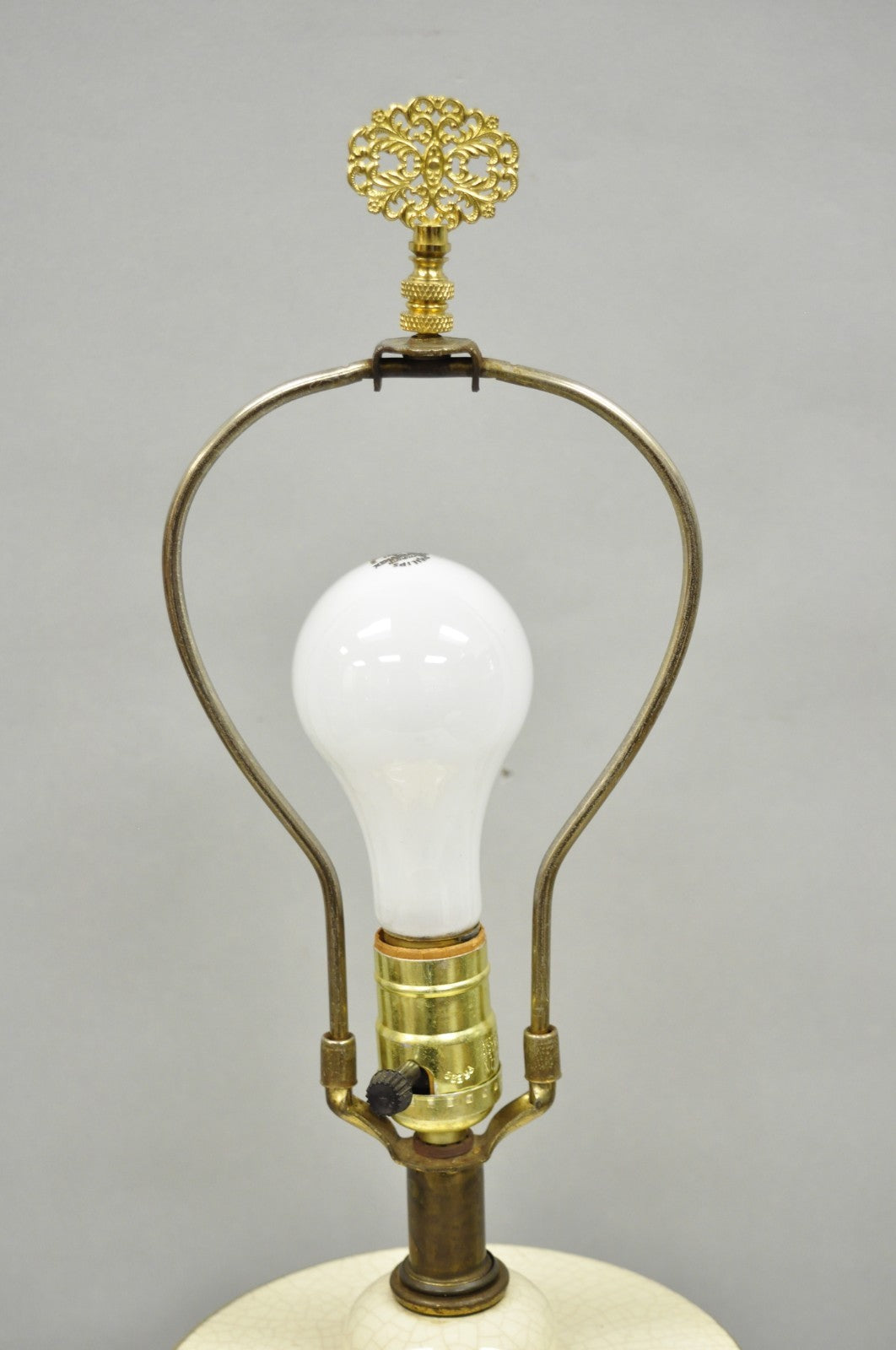 Vintage Oriental Porcelain Hexagonal Flower Decorated Ginger Jar Table Lamp