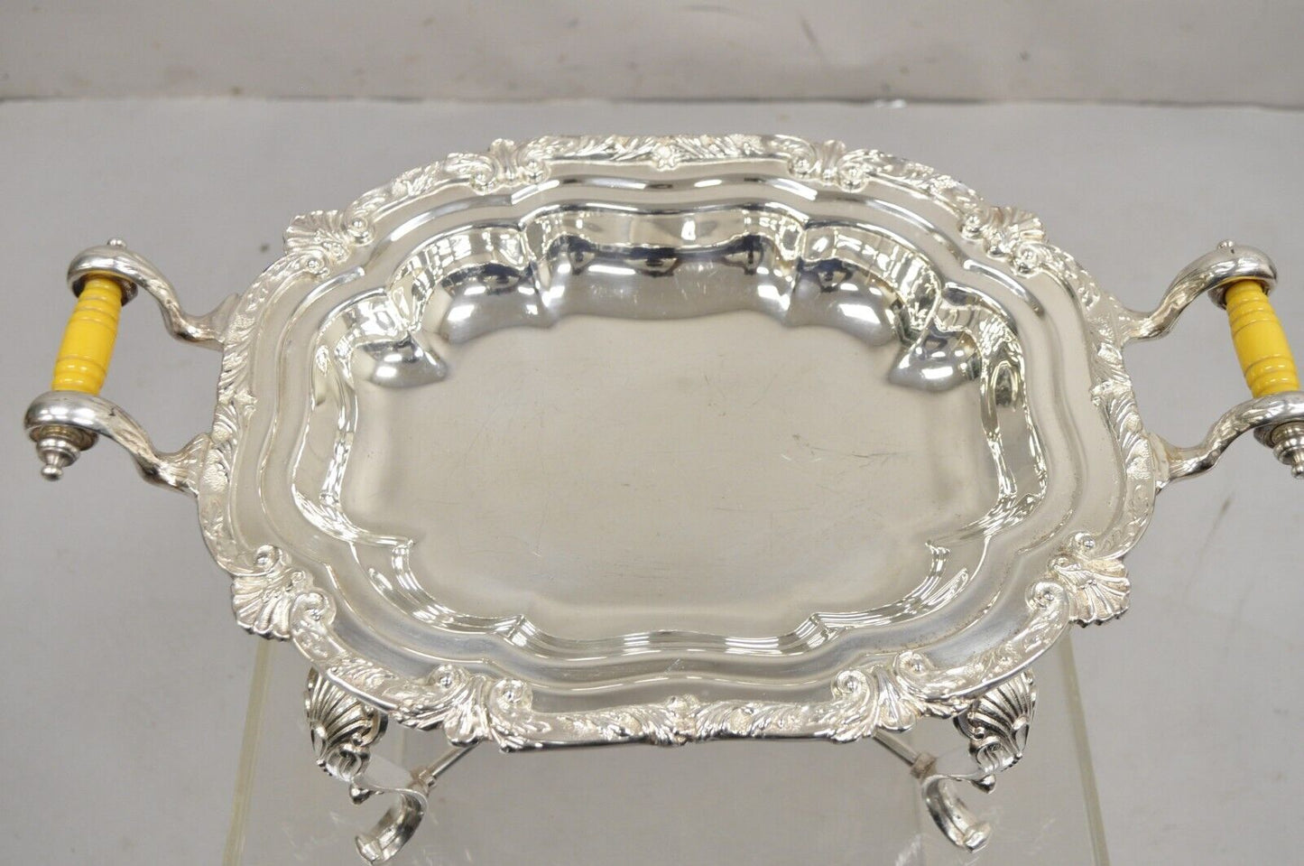 Vintage Victorian Style Silver Plated English Warmer Buffet Chaffing Dish