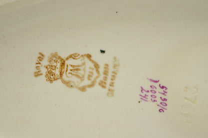 Antique Franz Anton Mehlem Royal Bonn Germany Art Nouveau Purple Jardinière Vase
