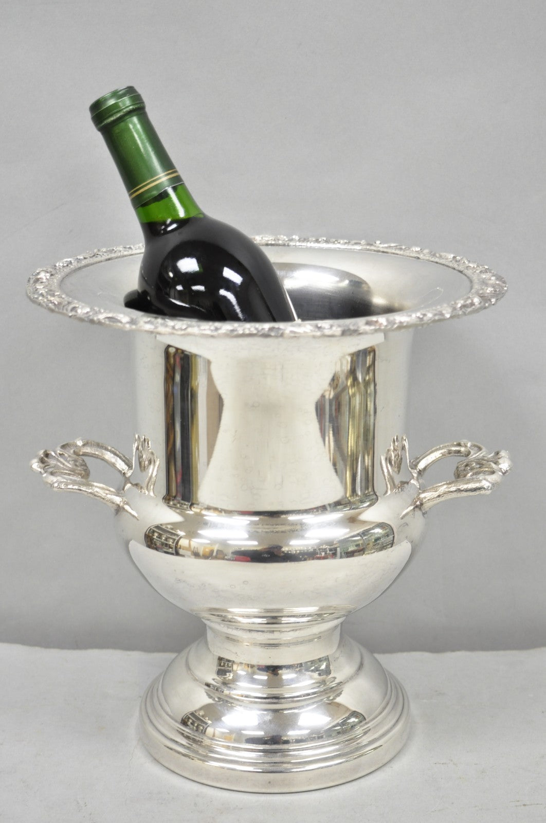 Vintage Victorian Silver Plated Trophy Cup Urn Bar Champagne Chiller Ice Bucket