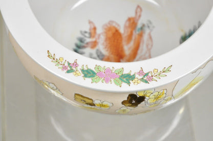 Vintage Chinese Ceramic Jardiniere Cachepot Planter Pot with Fish & Lilies