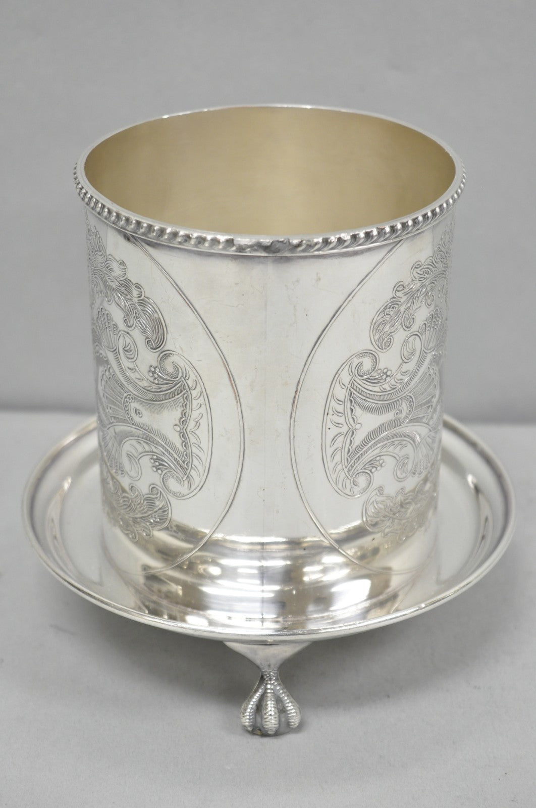 Vintage Viners of Sheffield English Regency Silver Plated Wine Bottle Coaster