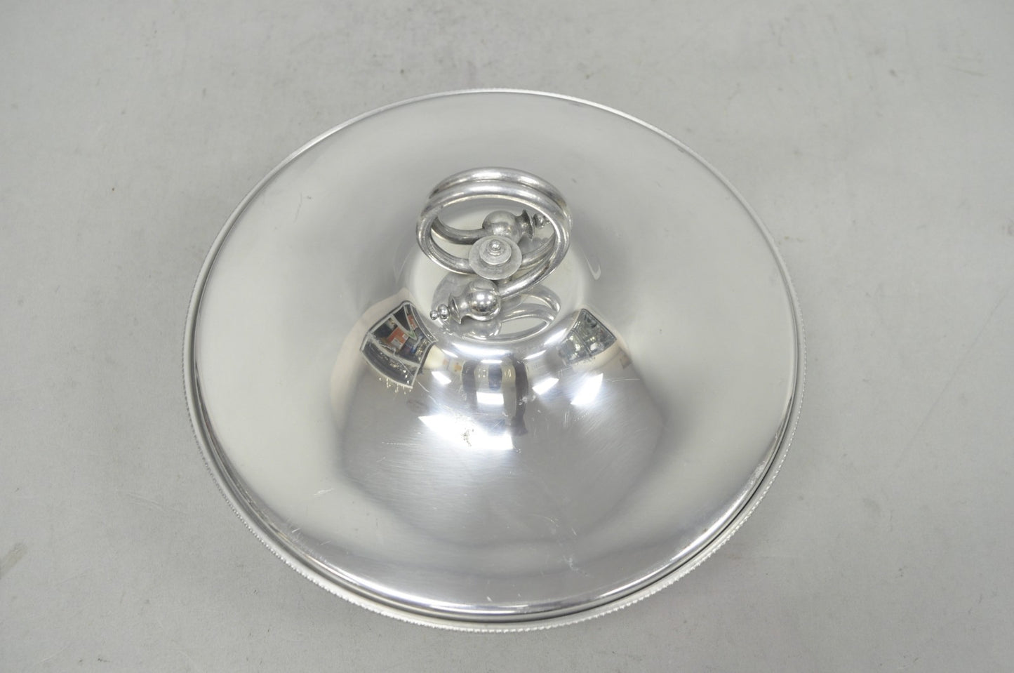 Vintage BW Buenilum Silver Plated Aluminum Art Nouveau Covered Serving Dish