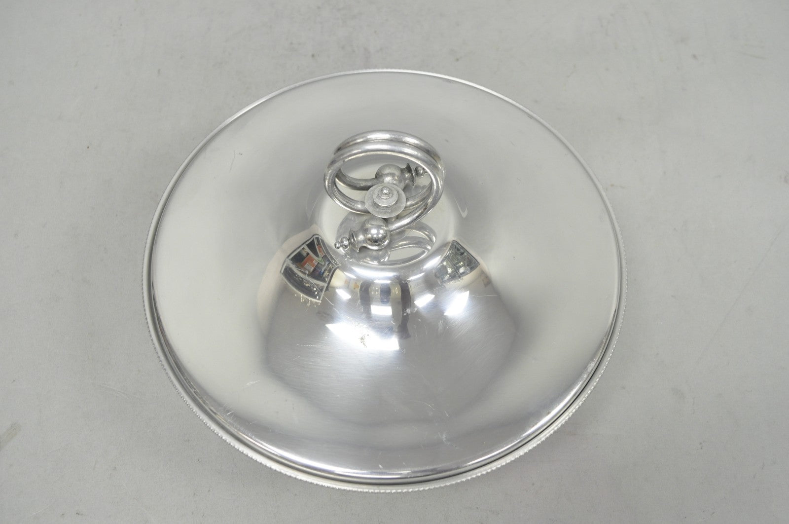 Vintage BW Buenilum Silver Plated Aluminum Art Nouveau Covered Serving Dish