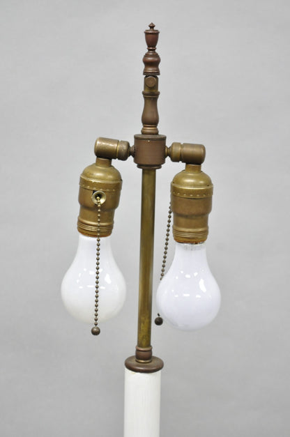 Vintage Frances Elkins Style Colonial Mahogany Ratchet Candlestick Floor Lamp