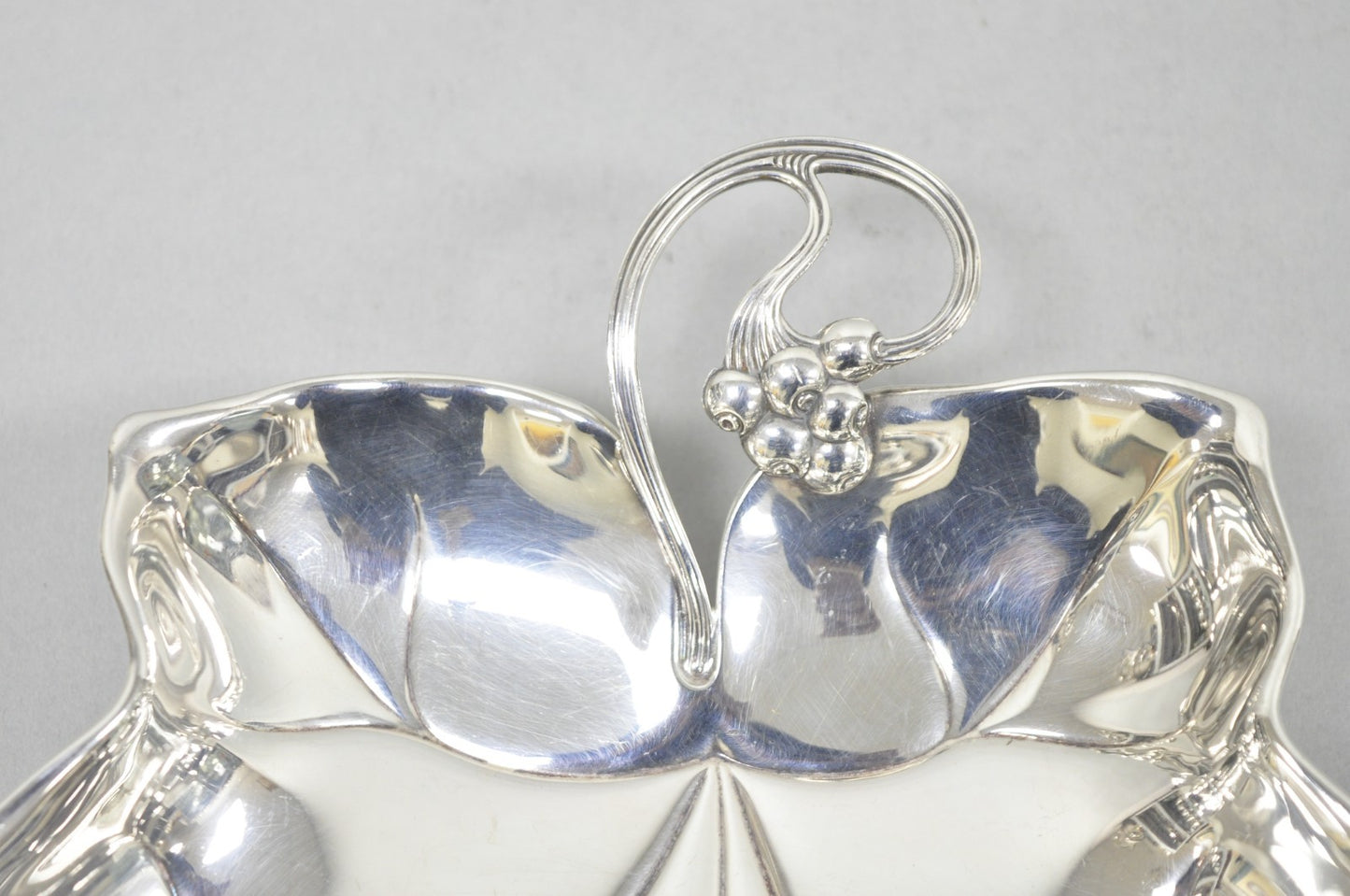 Vintage WMF Germany Small Silver Plated Maple Leaf  9" Trinket Candy Dish Bowl