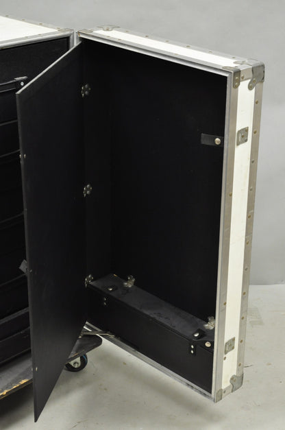 A&J 5 Drawer Road Case AA79-103 Rolling Production Hard Case Storage Trunk