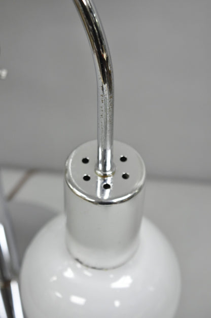 Vintage Mid Century Modern Chrome Space Age 5 Light Sculptural Table Lamp