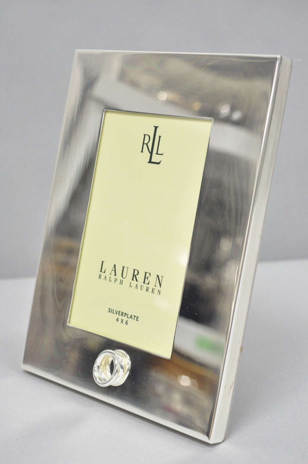 Lauren Ralph Lauren "Vows" Silver Plated 4x6 Wedding Photo Picture Frame