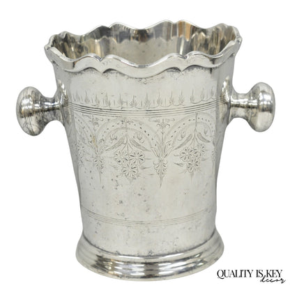 Antique Silver Plated English Regency Style Champagne Chiller Ice Bucket, India