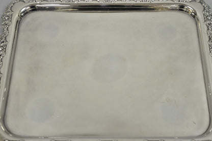 Antique Victorian Silver Plated Pierced Twin Handle Bar Serving Tray by Wilcox