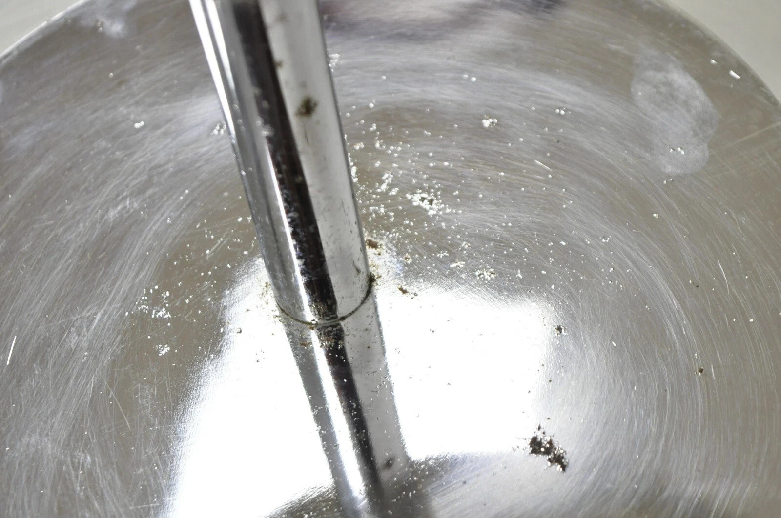 Mid Century Modern Hugh Acton Round Marble Top Chrome Lollipop Drinks Side Table