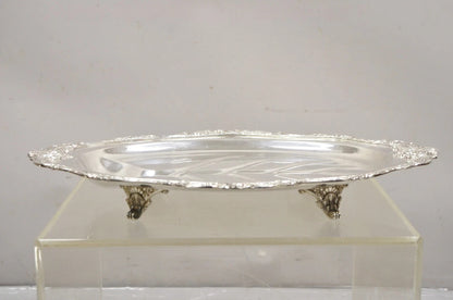 Vintage Baroque by Wallace 259 Silver Plated Meat Cutlery Serving Platter Tray