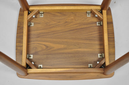 Contemporary Mid Century Danish Modern Style Small Teak Drinks Side Table