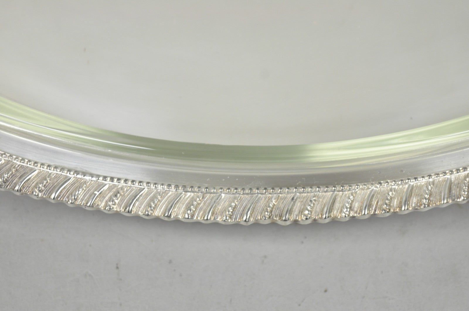 Antique Crown Silver Victorian Silver Plated Large Footed Serving Dish Platter