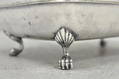 Vintage Sheffield English Victorian Silver Plated Silent Butler Crumb Catcher