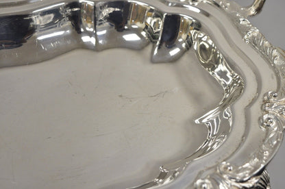 Vintage Victorian Style Silver Plated English Warmer Buffet Chaffing Dish
