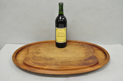 Vintage Mid Century Modern Henning Koppel Georg Jensen Teak Cutting Board Tray